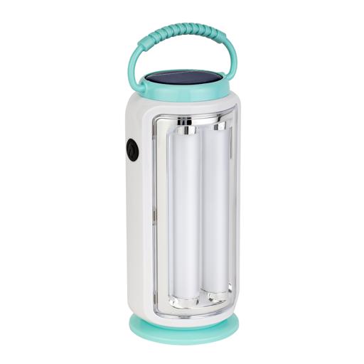 LED Emergency Lantern with Solar Panel / Energy-Efficient, Compact, Portable, and Lightweight Design with Long Operating Time