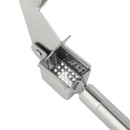 Garlic Press with Stainless Steel Handle | Garlic & Ginger Crusher Mincer Tool | Easy Clean Kitchen Gadget for Home & Restaurant Use