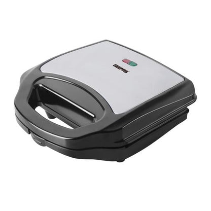 Portable Powerful 2 Slice sandwich Maker Grill maker with Non-Stick Plates and Cool Touch Handle Indicator Light 750 W GSM6002 Black, Silver