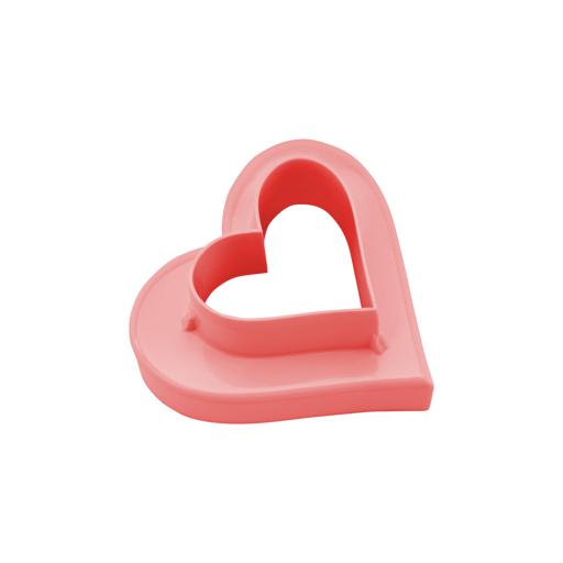 3-Piece Heart Shaped Double Side Cookie Cutter, Bpa Free & Odor Free Multicolour 10x10x4cm