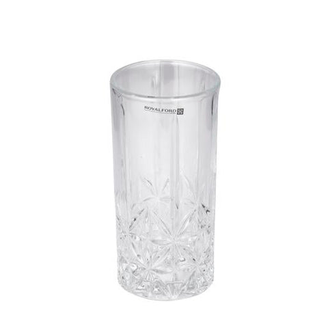 Royalford 360 ML (12.0 OZ) Transparent Glass Tumbler Set- RF11662 Multi-Purpose, Perfect for Hot and Cold Beverages like Tea, Coffee, Water Clear