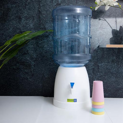 Portable Water Dispenser, Non-Dust Adhesive, No water leakage, Ideal for Drinks Beverage Serving Dispenser Tap Juice Water Carrier | Water Tank and Tap for Home Gatherings School Office | Ideal for 15 & 19L Refill Bottles