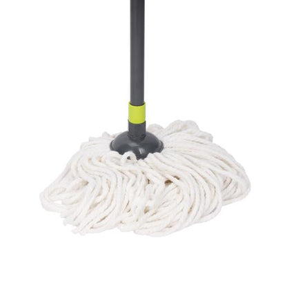 Cotton String Mop with Long Handle – Green & Grey | Heavy-Duty Floor Cleaning Mop for Home, Office & Commercial Use