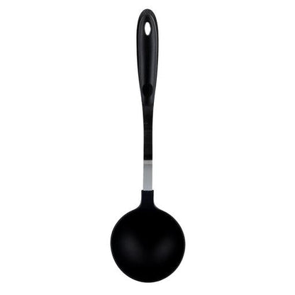 RF1204-NSPL Nylon Soup Ladle with Wooden Handle | Heat-Resistant Non-Stick Serving Spoon | Long Handle for Soup, Gravy, Sauce & Curry