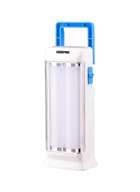 Rechargeable Emergency Lantern, 4hr Duration| 18 Pcs SMD High Power LED | Rechargeable Battery, Portable Handle, 4 Hours Working, Anti Glare Bright Light| Ideal for Trekking, Hiking & More White/Blue