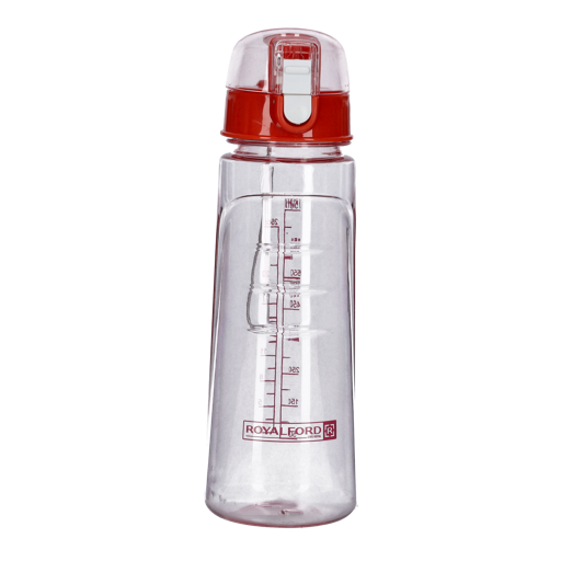 RF5223PN 550ml Motivational Water Bottle – BPA-Free Sports Water Bottle with Straw, Volume Marker & Carry Handle | Leak-Proof Reusable Bottle