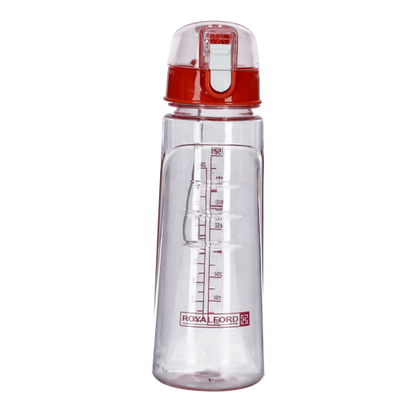 RF5223PN 550ml Motivational Water Bottle – BPA-Free Sports Water Bottle with Straw, Volume Marker & Carry Handle | Leak-Proof Reusable Bottle