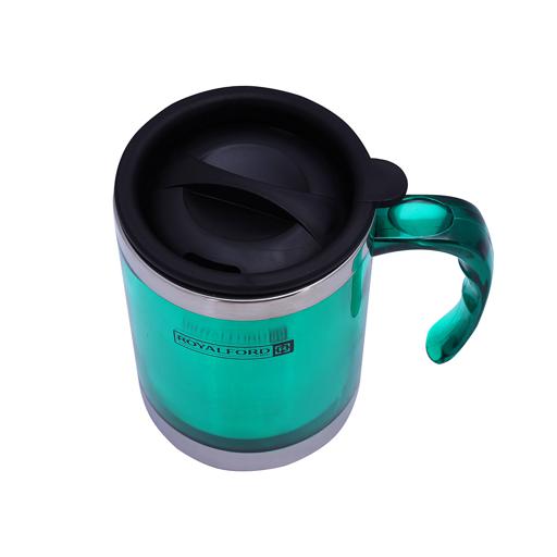 Travel Mug 400ml – RF5130GR | Stainless Steel Inner Travel Cup | Double Wall Insulated Mug for Hot & Cold Drinks | BPA-Free Reusable Coffee Mug | Indoor & Outdoor Use