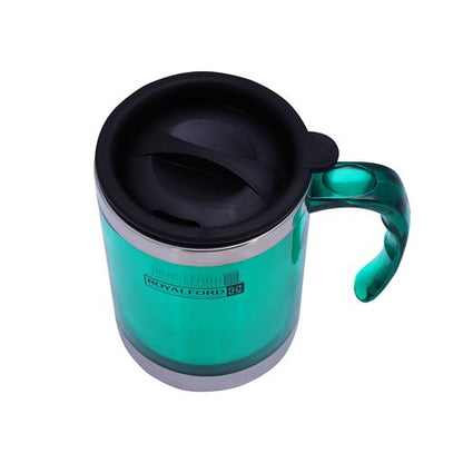 Travel Mug 400ml – RF5130GR | Stainless Steel Inner Travel Cup | Double Wall Insulated Mug for Hot & Cold Drinks | BPA-Free Reusable Coffee Mug | Indoor & Outdoor Use