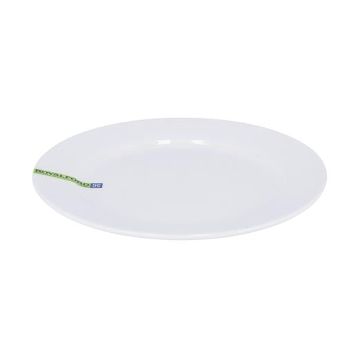 6 Inch Porcelain Flat Plate | White Durable Dinnerware Plate for Everyday Dining & Serving