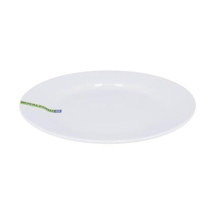 6 Inch Porcelain Flat Plate | White Durable Dinnerware Plate for Everyday Dining & Serving