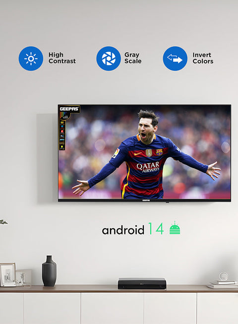 65" Edgeless 4K UHD Smart LED TV, TV with Remote Control, HDMI & USB Ports, Head Phone Jack, PC Audio In | Wi-Fi, Android 9.0 with E-Share | YouTube, Netflix, Amazon Prime GLED6538SEUHD Black