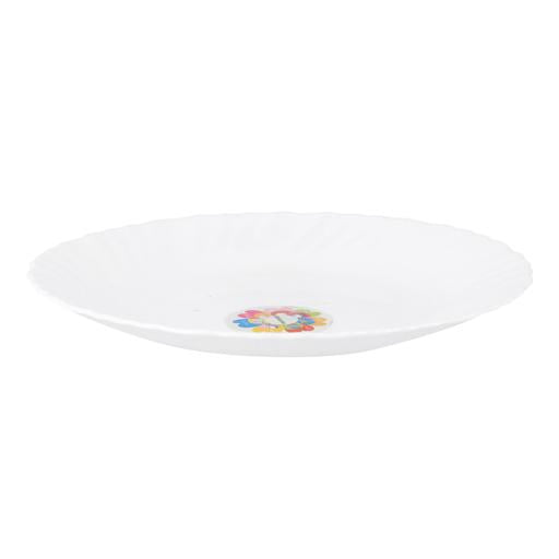 7.5" Opal Ware Spin Dessert Plate RF4527 | White | Dishwasher & Freezer Safe | Ideal for Desserts, Pasta, Soup & Snacks