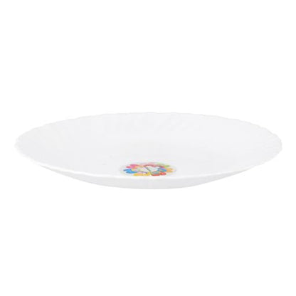 7.5" Opal Ware Spin Dessert Plate RF4527 | White | Dishwasher & Freezer Safe | Ideal for Desserts, Pasta, Soup & Snacks