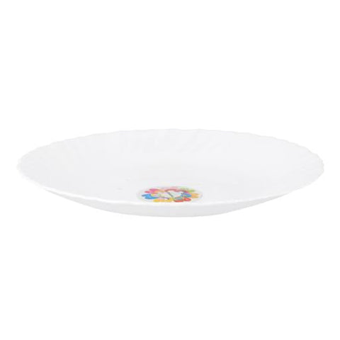 7.5" Opal Ware Spin Dessert Plate RF4527 | White | Dishwasher & Freezer Safe | Ideal for Desserts, Pasta, Soup & Snacks