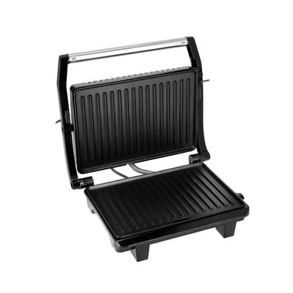 Stainless Steel Grill Maker, Power and Ready Light | Non-Stick Cooking Plate | Easy to Clean | Practical Cable Winding | Lid Locking for Space-Saving Vertical Storage | Pilot Light 1600 W GGM5394 Silver/Black