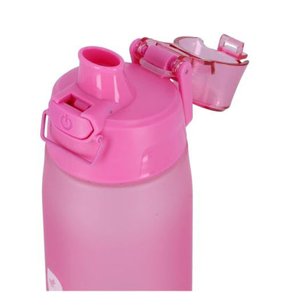 RF7580PN 550ml Reusable Water Bottle – BPA-Free Sports Bottle with Wide Mouth, Button Lock Lid & Carry Handle | Leak-Proof | Pink