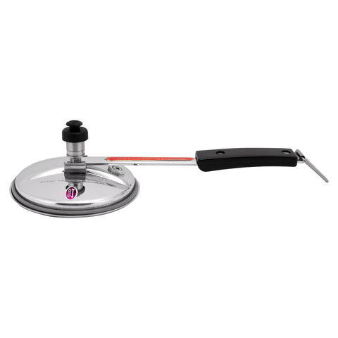 Aluminium Pressure Cooker - 5L Capacity| Durable Virgin Aluminium| Whistling Weight Valve, Extra Strong Lugs, Heavy Base, Ideal for rice, beans, stews, veggies, Chicken, Soup Silver 5.0Liters