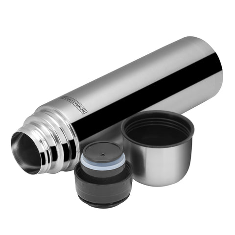 750ml Stainless Steel Vacuum Bottle RF4947 | Double Wall Insulated Flask | Keeps Drinks Hot 18H & Cold 24H | Silver