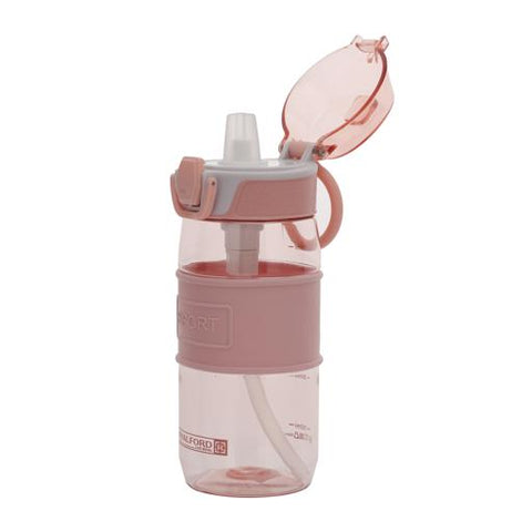 RF11111 550ml Water Bottle | BPA-Free Leak-Proof Sports Bottle with One-Press Open Lid | Food-Grade Polymer Bottle with Carry Loop | Gym, Fitness, Travel, School & Office Use