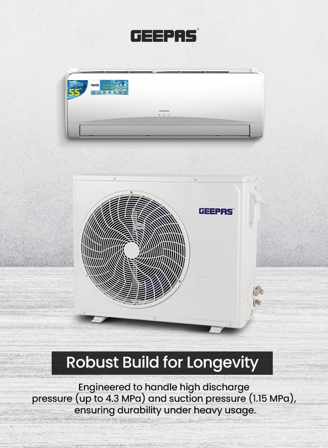 2.5 Ton (27200 BTU) Split AC | Self-Cleaning, Auto Diagnosis, Golden Fin, LED Display GACS3013KCA White