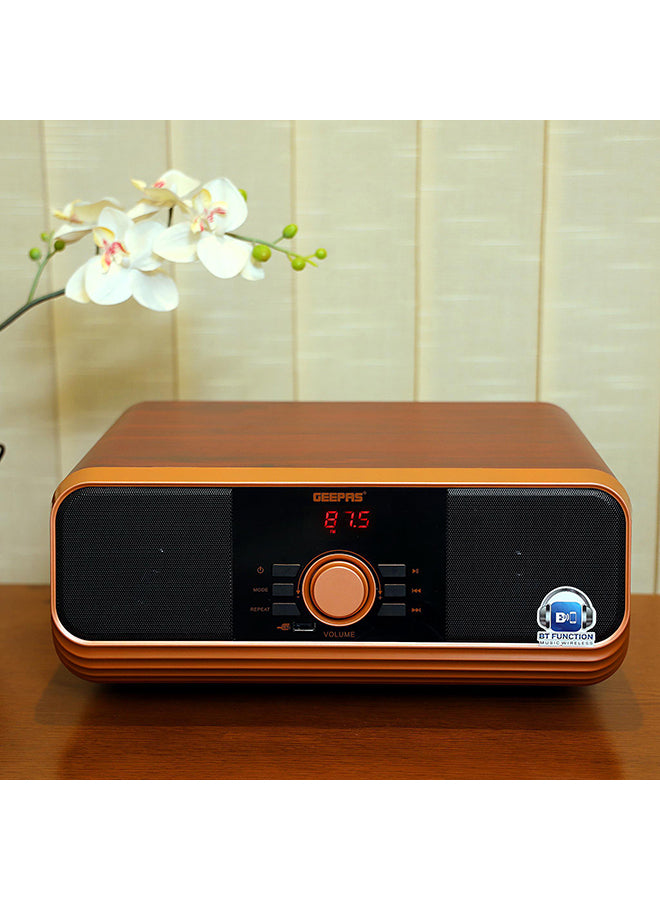 Portable Bluetooth Speaker With Stereo HiFi Bass & Led Display GMS11174 Multicolor