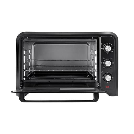 42 L Electric Oven- G04450| Convection And Rotisserie Function, Perfect For Grilling, Toasting And Roasting| 3 Knobs And Temperature 100-250-Degrees Celsius| 60 Minute Timer With Bell| 2000W And 4 Piece Stainless Steel Heaters 42 L 2000 W GO4450 Black