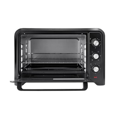 42 L Electric Oven- G04450| Convection And Rotisserie Function, Perfect For Grilling, Toasting And Roasting| 3 Knobs And Temperature 100-250-Degrees Celsius| 60 Minute Timer With Bell| 2000W And 4 Piece Stainless Steel Heaters 42 L 2000 W GO4450 Black
