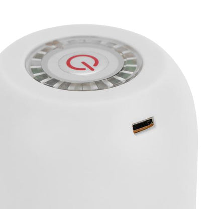 Royalford Rechargeable Water Pump RF12434 Simple Installation, Pump for Water Gallon Light Weight Pump with Easy One Touch Mechanism with LED Indicator and USB Charging White