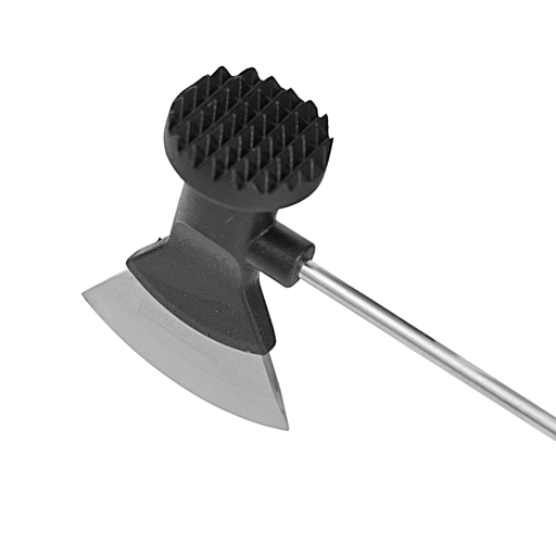 Royalford 2-in-1 Meat Tenderizer with Axe Knife RF12453 Beech Wood Handle, Stylish and Long Classic Design, Chop and Tenderise Meat Pieces, Used for Steak, Chicken, Fish Multicolor