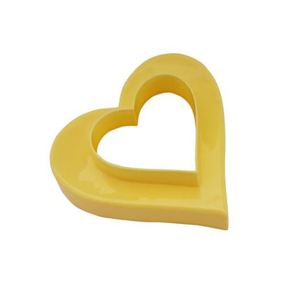 3-Piece Heart Shaped Double Side Cookie Cutter, Bpa Free & Odor Free Multicolour 10x10x4cm
