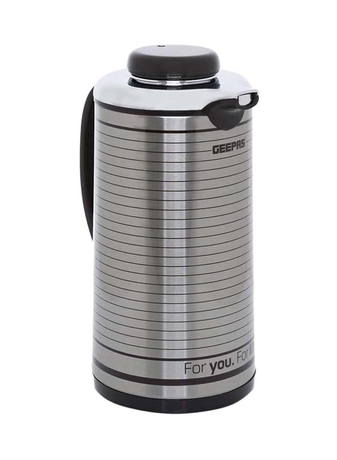 Geepas GVF5259 Vacuum Flask | Coffee Heat Insulated Thermos | 1.3L | for Keeping Hot/Cold Long Hour Heat/Cold Retention, Multi-Walled Vacuum for Coffee, Hot Water, Tea, Beverage | Ideal for Social Occasion, Commercial & Outings