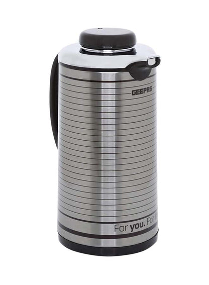 Geepas GVF5259 Vacuum Flask | Coffee Heat Insulated Thermos | 1.3L | for Keeping Hot/Cold Long Hour Heat/Cold Retention, Multi-Walled Vacuum for Coffee, Hot Water, Tea, Beverage | Ideal for Social Occasion, Commercial & Outings