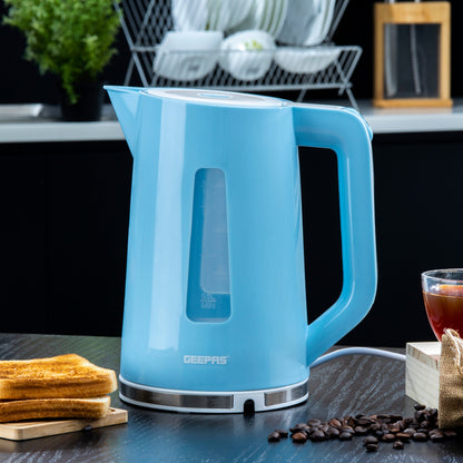 Cordless Electric Kettle - Safety Lock, Boil Dry Protection 1.7 L 2200 W GK5449N blue