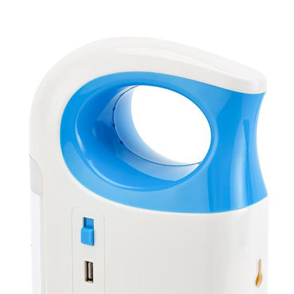 60-LED Rechargeable Emergency Lantern – High-Efficiency Portable Light with Dimmer & 18-Hour Battery Life (Blue & White)