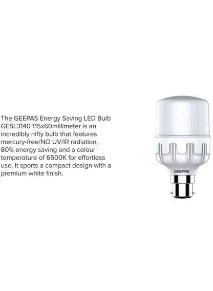 Standard Energy Saving LED Bulb White