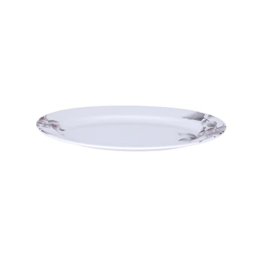 45-Piece Melamlne Dinner Set With 1X36Cm Oval Plate, 8X25Cm Deep Plates, 8X20Cm Soup Plates, 8X20Cm Dinner Plates, 2X20Cm Round Bowls, 8X13Cm Round Bowls, 8Xsoup Spoons, 1Xrice Spoon, 1Xladle, Serves 8 For Famlly Gatherings, Brown White/Brown