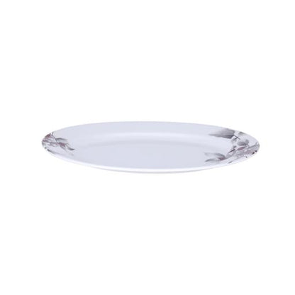 45-Piece Melamlne Dinner Set With 1X36Cm Oval Plate, 8X25Cm Deep Plates, 8X20Cm Soup Plates, 8X20Cm Dinner Plates, 2X20Cm Round Bowls, 8X13Cm Round Bowls, 8Xsoup Spoons, 1Xrice Spoon, 1Xladle, Serves 8 For Famlly Gatherings, Brown White/Brown