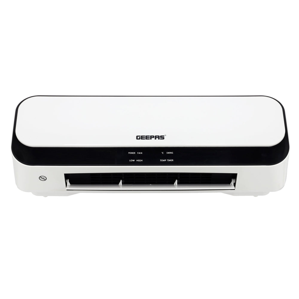PTC Ceramic Wall Heater, LED Temperature Control- 8 Hours Timer, 2000W Power, Remote Control, Temperature Control, Safety Thermal Cut-Out, Overheat Protection, 2 Years Warranty 2000.0 W GWH28519 White/Black
