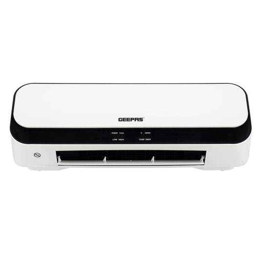 PTC Ceramic Wall Heater, LED Temperature Control- 8 Hours Timer, 2000W Power, Remote Control, Temperature Control, Safety Thermal Cut-Out, Overheat Protection, 2 Years Warranty 2000.0 W GWH28519 White/Black