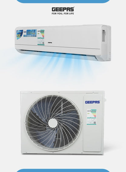 2 Ton Inverter Split Air Conditioner with Installation Piping Kit, Hot and Cold Functionality, and Gold Fin Condenser GACS247KRCHA White