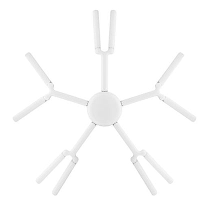 Geepas 100 W 5 Leaf LED Folding Lamp- GESL55111| Perfect for Home and Office Use| Light-Weight, Stylish, Innovative Design with Long Life of 50000 Hours| White, 2 Years Warranty