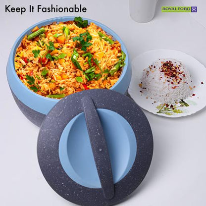 RF9731 3 Pcs Cosmos Insulated Casserole Set | 1.5L, 2.5L & 3.5L Hot Pot with Stainless Steel Inner Casing | Thermal Food Warmer Serving Containers | Keeps Food Hot & Fresh