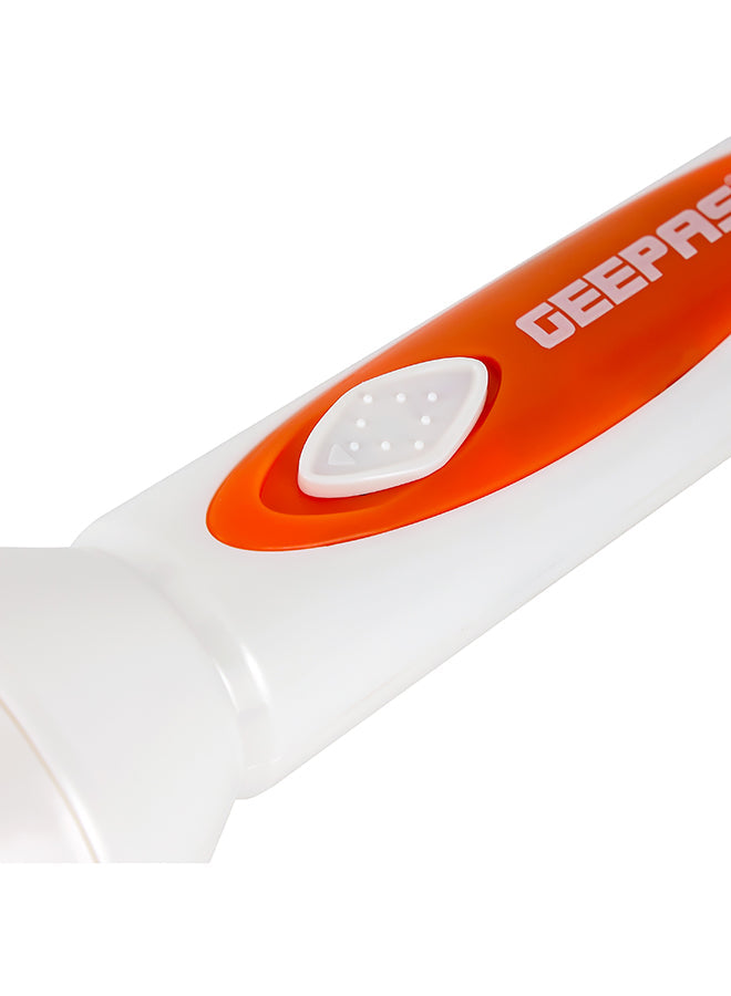 LED Torch - Rechargeable LED Flashlight - Super Bright 1x3W Hi-Power LED Torch Light - Pocket Size Handheld Emergency Torch - Powerful Torch White/Orange