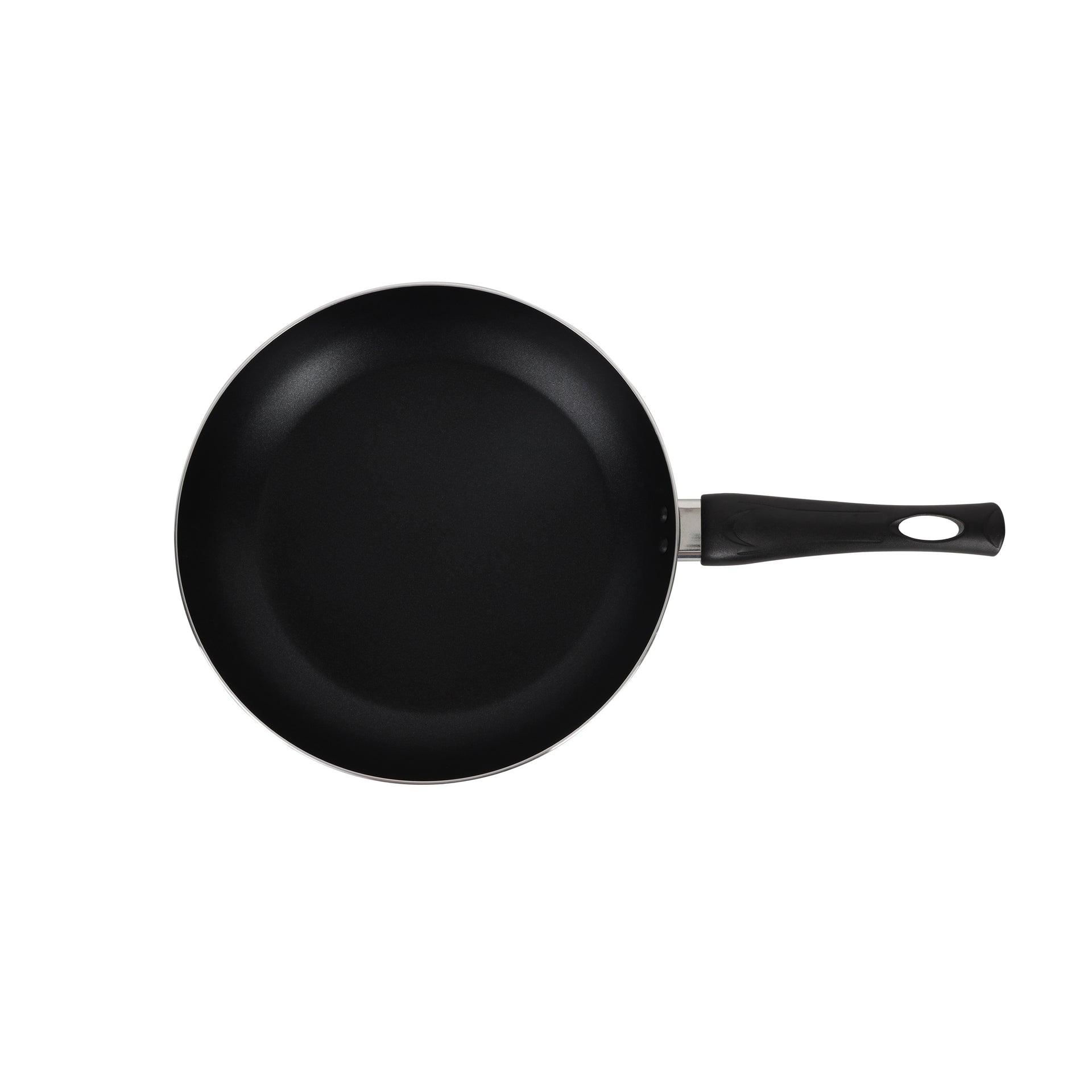 28CM Aluminium Non-Stick Fry Pan with Glass Lid – Deep Saute Pan for Gas Hob Cooking, Durable Granite Coating, Ergonomic Cool-Touch Handle, Ideal for Frying, Sautéing & Stir-Frying – Black Black 28 cmcm