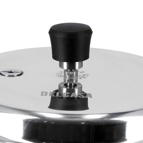 Aluminium 5Liter Lightweight And Durable Fast And Energy Efficient Cooking Pressure Cooker With Out Lid Silver 5Liters