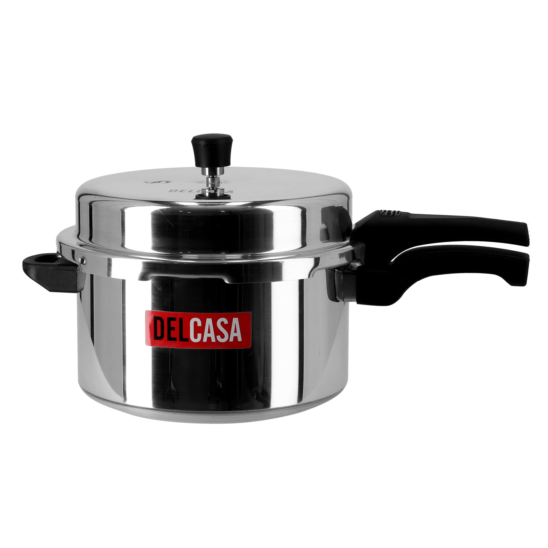 Aluminium Pressure Cooker Silver 10Liters