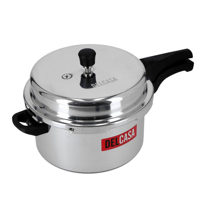 Aluminium Pressure Cooker Silver 10Liters