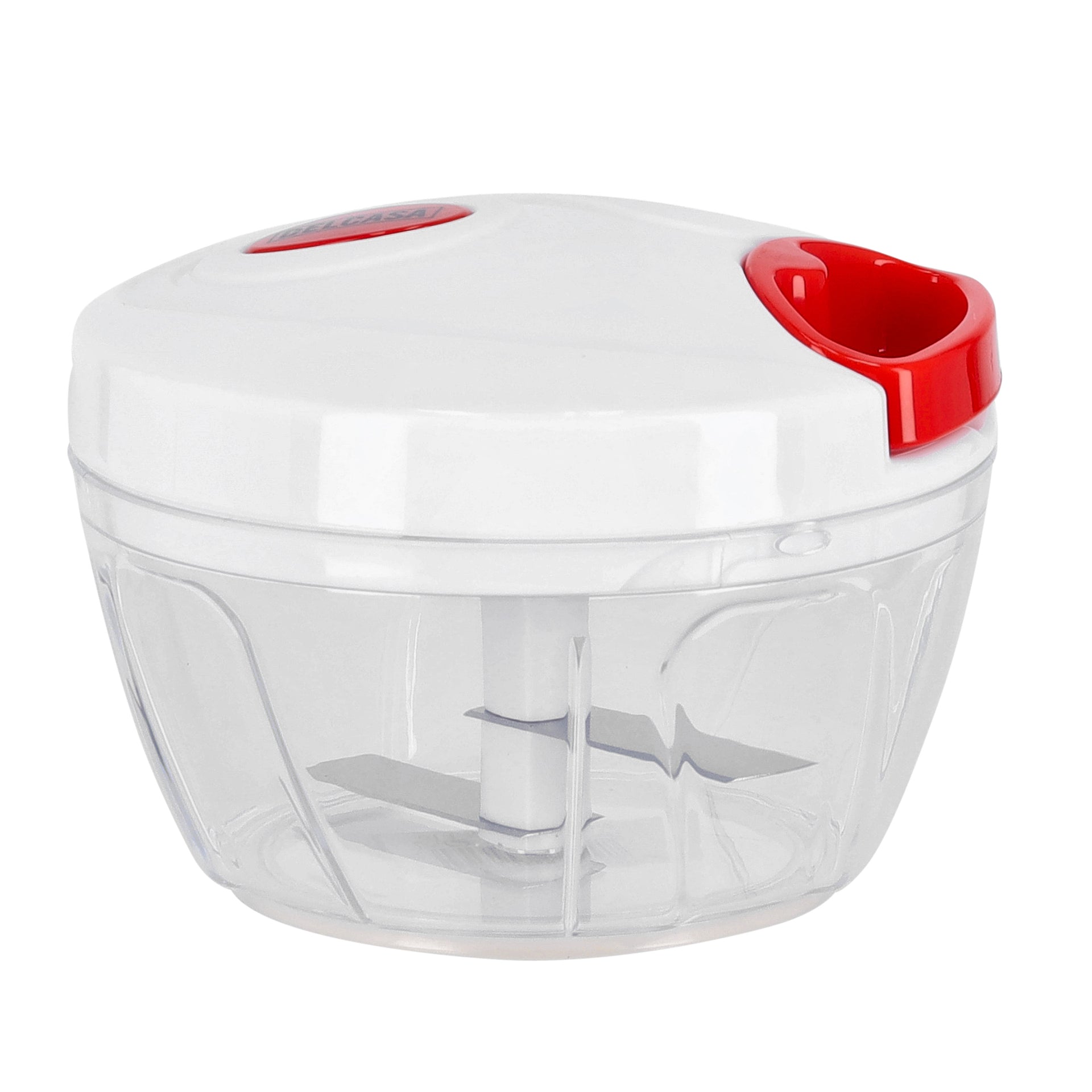 Mini Pull Vegetable Chopper Clear/Red/White