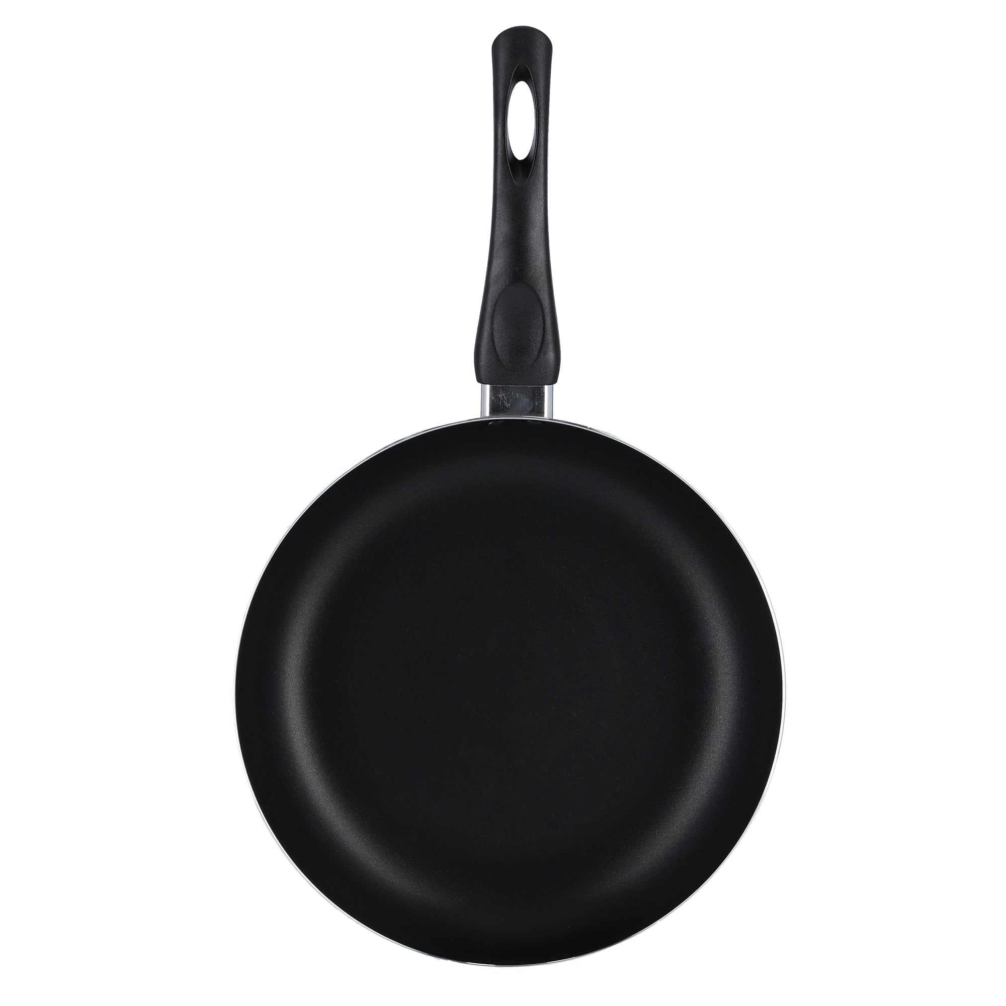 26cm Aluminum Non-Stick Fry Pan with Nylon Slotted Turner – Durable Frypan and Turner Set Brown/Black 26cm